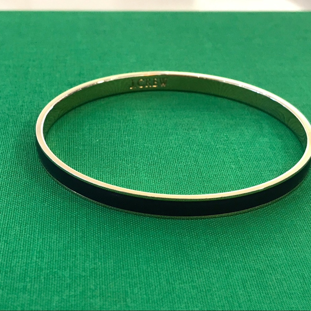 J.Crew Navy & Gold Bangle Bracelet